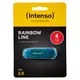 (Intenso) USB Flash drive 4GB Hi-Speed USB 2.0, Rainbow Line, PLAVI - USB2.0-4GB/Rainbow