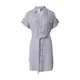 VERO MODA Dolga srajca VMBUMPY modra/bela