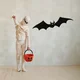 Wallity Zidna dekoracija Halloween 12, 70 x 17 cm, Crna