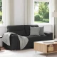 vidaXL Dvosed črne barve 140 cm umetno usnje