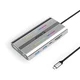 Orico XDR 12v1 USB-C Docking Station RGB, 2x HDMI 4K 60Hz, DP 4K 60Hz, PD 100W, Čitalnik kartic - Srebrna