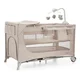 kinderkraft® prenosna posteljica joy™ 2 z dodatki beige