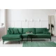 Atelier del Sofa Ugaona garnitura 90x88x283cm Zelena