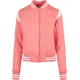 Womens inset jacket College Sweat Jacket light pink/white sand