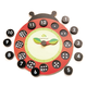 Drveni magnetni sat s bubamarom Ladybug Teaching Clock Tender Leaf Toys viseći s 12 točkastih brojeva