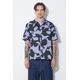 Bombažna srajca Neil Barrett Boxy Bold Flowers Print Short Sleeve Shirt