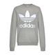 ADIDAS ORIGINALS Majica Trefoil Crew, siva