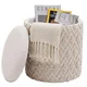 Livetastic TABURE, tekstil krem barve
