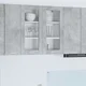 vidaXL Viseča omarica s polico Riga Betonsko siva 80 x 31 x 80 cm