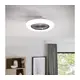Eglo 35144-LED stropni ventilator SAYULITA 3xLED/12,6W/230V, prečnik 55 cm, siva + daljinski upravljač