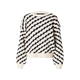 VERO MODA Pulover kremna/črna