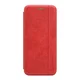 Maska na preklop Teracell Leather za Xiaomi Mi 10T Lite, Crvena