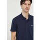 Polo majica Lacoste za muškarce, boja: tamno plava, bez uzorka