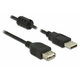 Delock Kabel USB A-A 5m dvojno oklopljen črn 84887