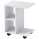 Homestar Stranska miza C oblika 45x35x58 cm bela