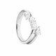 PDPAOLA Bleščeč srebrn prstan s cirkoni Terra Essentials AN02-861 (Obseg 54 mm)