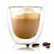 Bambuswald Šalica za kavu, 240 ml, termalna šalica, ručno izrađeno, borosilikatno staklo