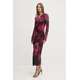Obleka Dkny roza barva, DD4KU42A