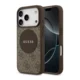 Maska Guess 4G Circle Classic Logo MagSafe za iPhone 17 Pro braon