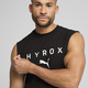 Mens Puma x HYROX Cut-Off Tank, Black, Size M, Performance