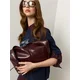 Sinsay - Hobo torba od imitacije kože - maroon