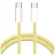CO2 Co2 Polnilec Usb-C Kabel Za Hitro Polnjenje Usb Tipa C Za Iphone 15 1M Rumena