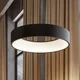Arcchio LED viseča svetilka Aleksi, O 45 cm, črna, kovina, CCT - Kuhinja - Sodobni - pesek črn, bel