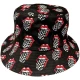 The Rolling Stones Kapa Checker Tongue Pattern Charcoal Grey