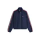 Tommy Jeans Prehodna jakna Global Stripe Tape Zip-thru  mornarska / rdeča / bela