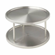 WENKO 2335100 - Rotirajući pladanj CABINET CAROUSEL 26,5x15,5 cm od nerđajućeg čelika/srebrne boje