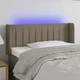 Vidaxl vidaXL LED vzglavje postelje, sivo-rjavo, 83x16x78/88 cm, blago