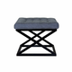 ATELIER DEL SOFA Tabure Capraz Black Blue