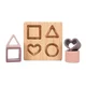 Bo Jungle sestavljanka B-Bamboo +silikonové tvary Heart Pink