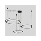 LUNA 264 LUSTER 120W 3000K CRNA