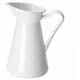 SOCKERÄRT Vaza/bokal, bela, 16 cm
