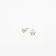 Uhani MAPLE Smiley Earrings Silver 925 Universal