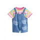 Next Komplet turkizna/moder denim/rumena/roza