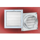 Gravitaciona ventilaciona rešetka 150x150/ fi 110mm inox ( 9075 )