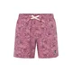 Funky Buddha Kratke kopalne hlače rjava/lila/mauve/bela