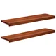 vidaXL Stopnice 2 kos 90 x 30 x 2 cm Rjava Trda bukovina