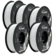 Smart Print 5x TPU Bela Filament 1.75?mm - Smart Print Fleksibilni Filament za 3D Tisk (1?kg Kolut)