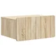 vidaXL Stenski nočni omarici s predalom Sonoma hrast 49 x 34,5 x 24 cm