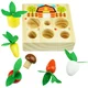 shumee Leseni razvrščevalnik puzzle lesene kocke Kmetija
