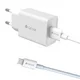 DEVIA Punjač Smart Series/ PD Quik/ Set 20W Lightning/ bela