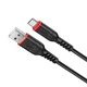 Hoco Kabel USB A na USB C Hoco QC 3A, 1 m, X59, črn