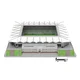 shumee Legia Warsaw Mestni stadion poimenovan po J. Piłsudskem - LEGIA - 3D Puzzle 154 kosov
