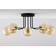 Jupiter 2038 - Luster na šipci BURANO 5xG9/10W/230V crna/zlatna/bež