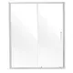 VEVOR Tuš vrata polokvirna drsna steklena 1499x1778x92 mm krom