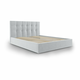 Svijetlo sivi bračni krevet od baršuna Mazzini Kreveti Nerin, 180 x 200 cm