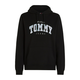 Tommy Jeans Sweater majica, crna / bijela